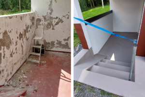Parvekeremontti ennen jäkeen kuvat